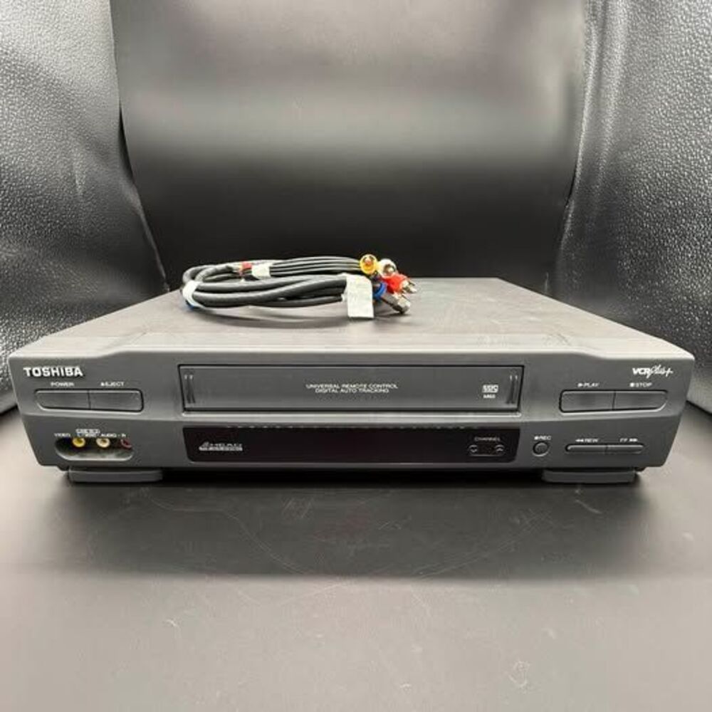 Toshiba M-65 4-Head Hi-Fi Stereo VCR NO REMOTE *TESTED WORKING*